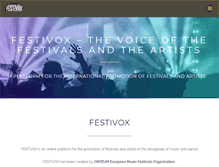 Tablet Screenshot of festivox.com